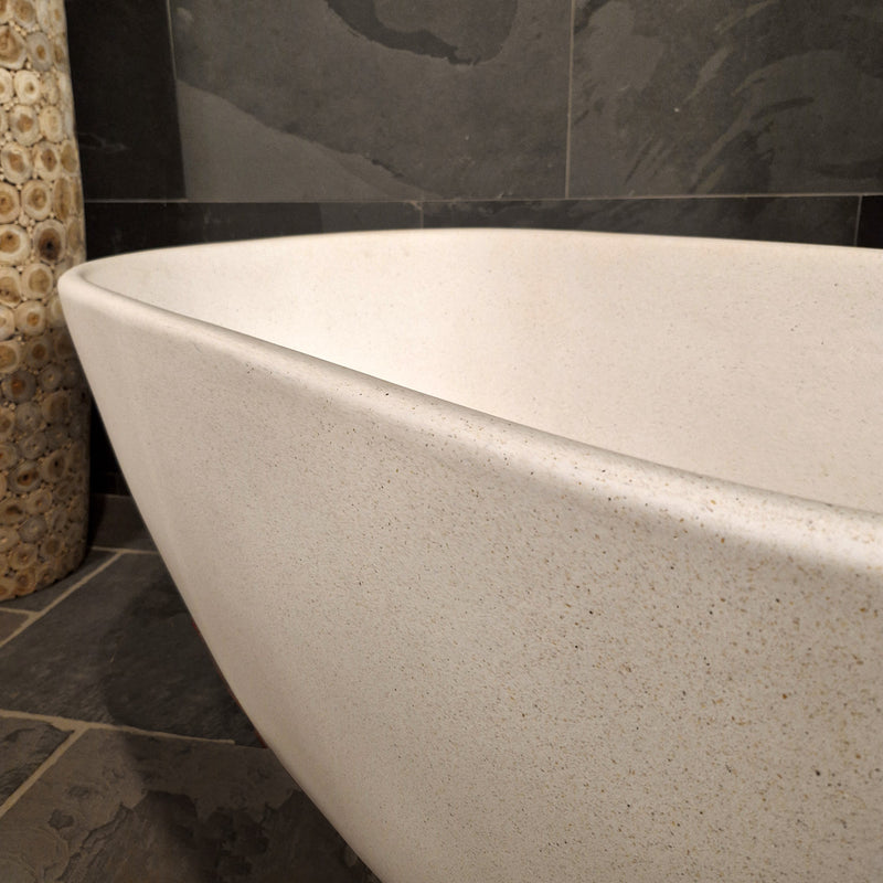 Badewanne freistehend | Terrazzo | 160 x 80 x 60 cm