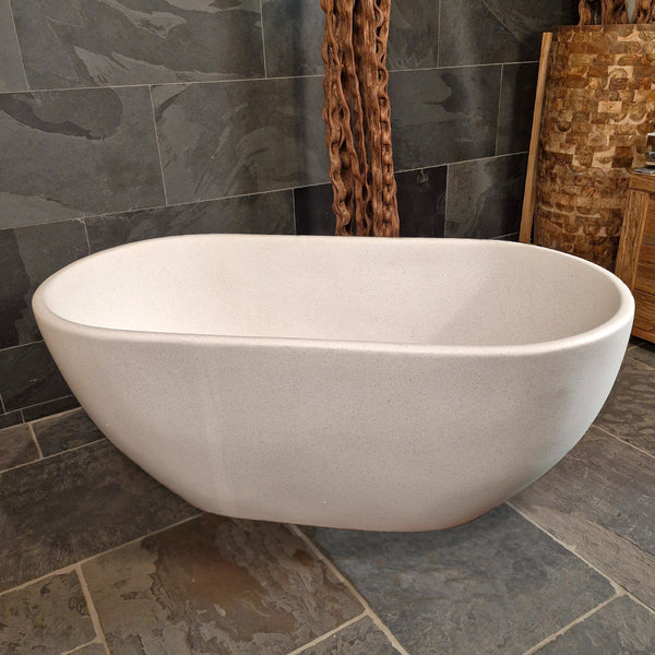 Badewanne freistehend | Terrazzo | 160 x 80 x 60 cm