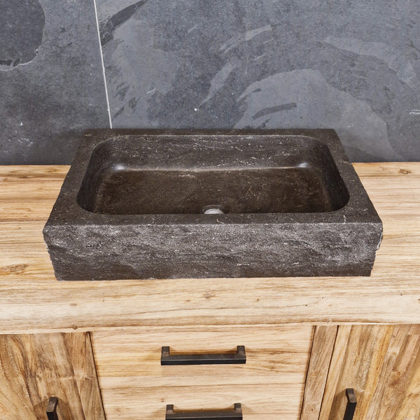 Waschtisch | Blaustein grob | Naturstein | 60 x 40 oder 90 x 45 cm
