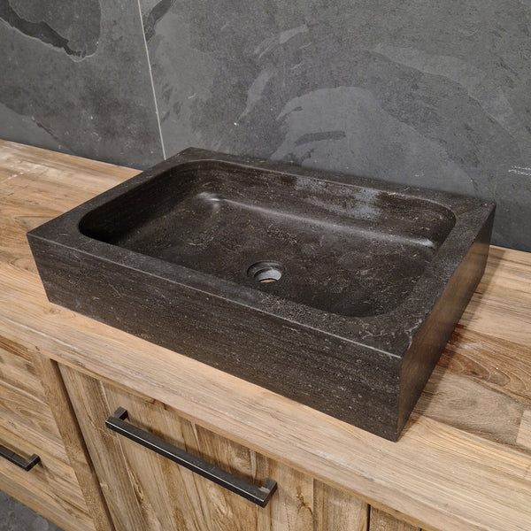 Waschtisch | Blaustein Glatt | Naturstein | 60 x 40 cm oder 90 x 45 cm