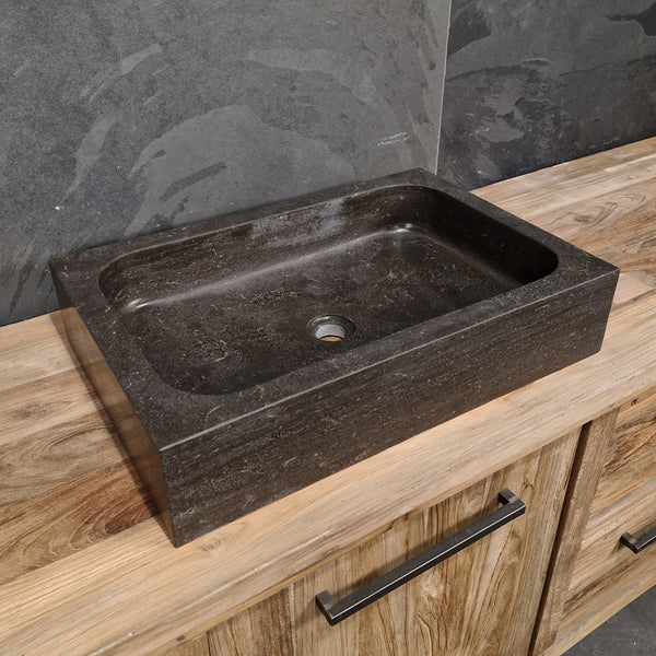Waschtisch | Blaustein Glatt | Naturstein | 60 x 40 cm oder 90 x 45 cm