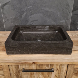 Waschtisch | Blaustein Glatt | Naturstein | 60 x 40 cm oder 90 x 45 cm - Afrika Naturstein & Teak Shop