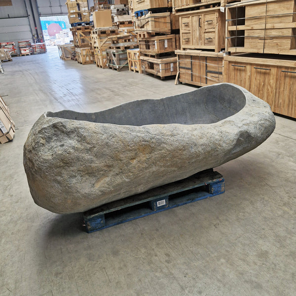 Vrijstaande badkuip | Riviersteen | 226 x 130 x 80 cm