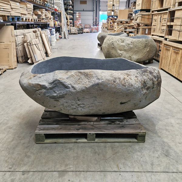 Vrijstaand ligbad | Riviersteen | 180 x 134 x 70 cm