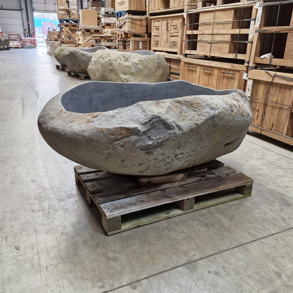 Vrijstaand ligbad | Riviersteen | 180 x 134 x 70 cm