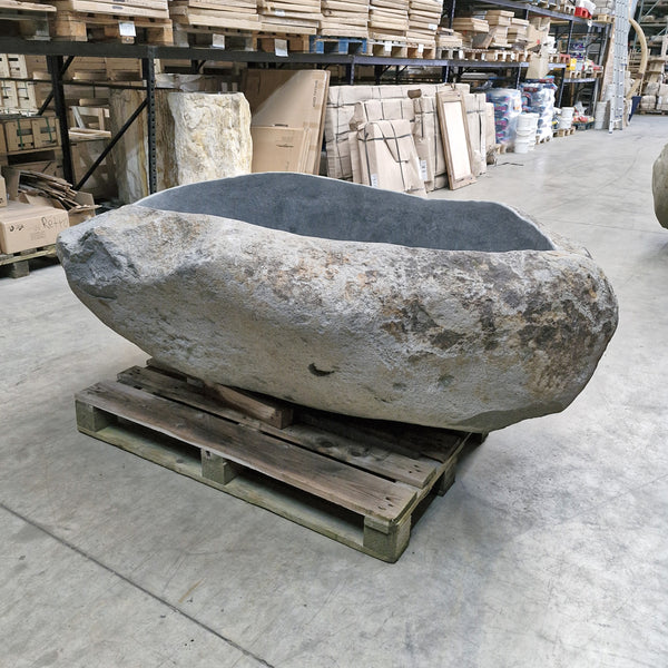 Vrijstaand ligbad | Riviersteen | 180 x 134 x 70 cm