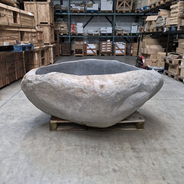 Vrijstaand ligbad | Riviersteen | 180 x 134 x 70 cm