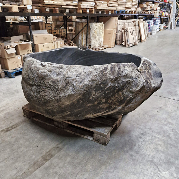 Vrijstaand ligbad | Riviersteen | 160 x 140 x 70 cm