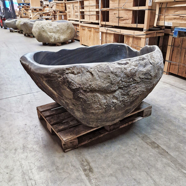 Vrijstaand ligbad | Riviersteen | 160 x 140 x 70 cm