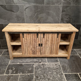 Unterschrank Badezimmer | Recyceltes Teak | Unterschrank mit Charakter - 156 x 50 x 80 cm - Badgestaltung