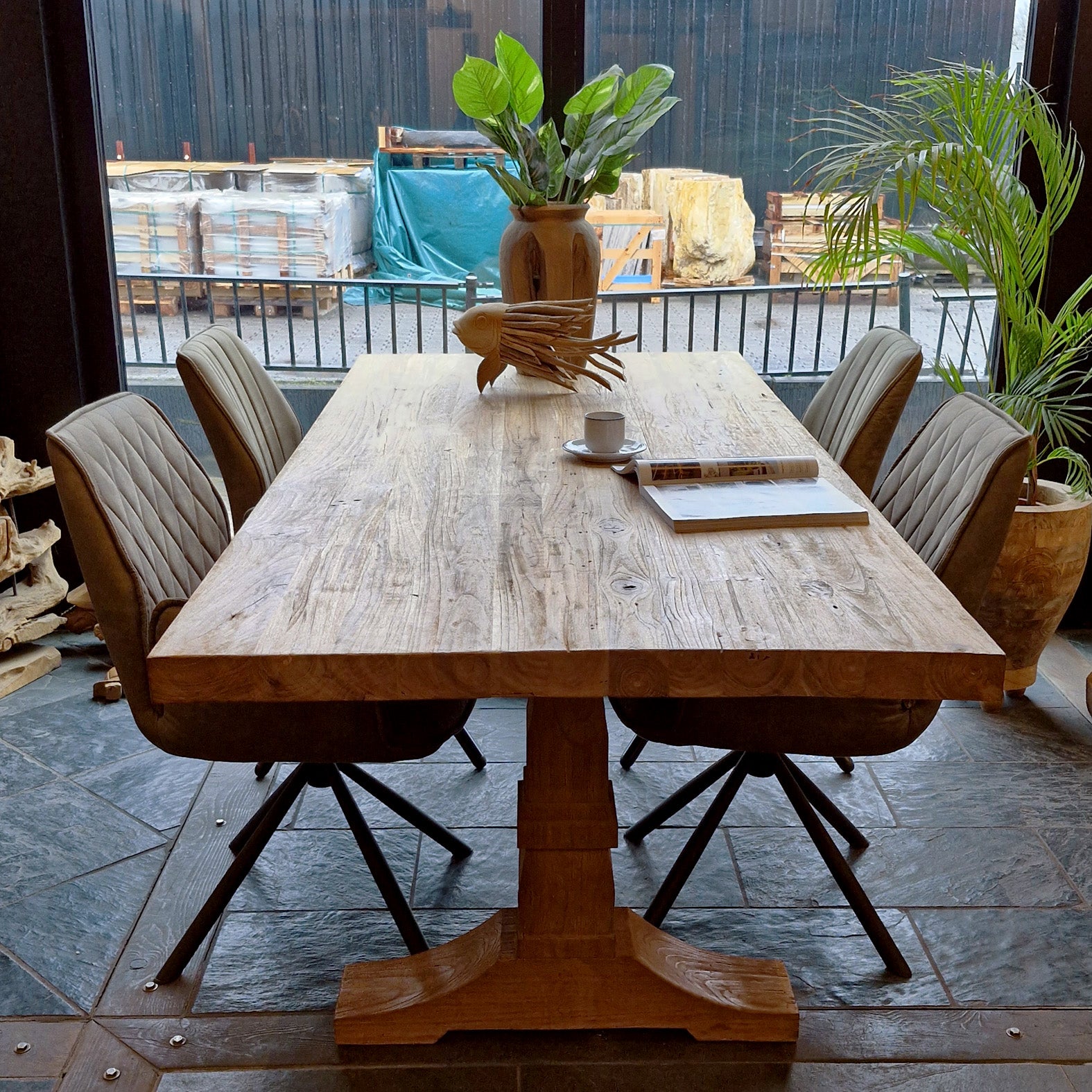 Prachtige tafel | Gerecycled Teakhout | Pascal