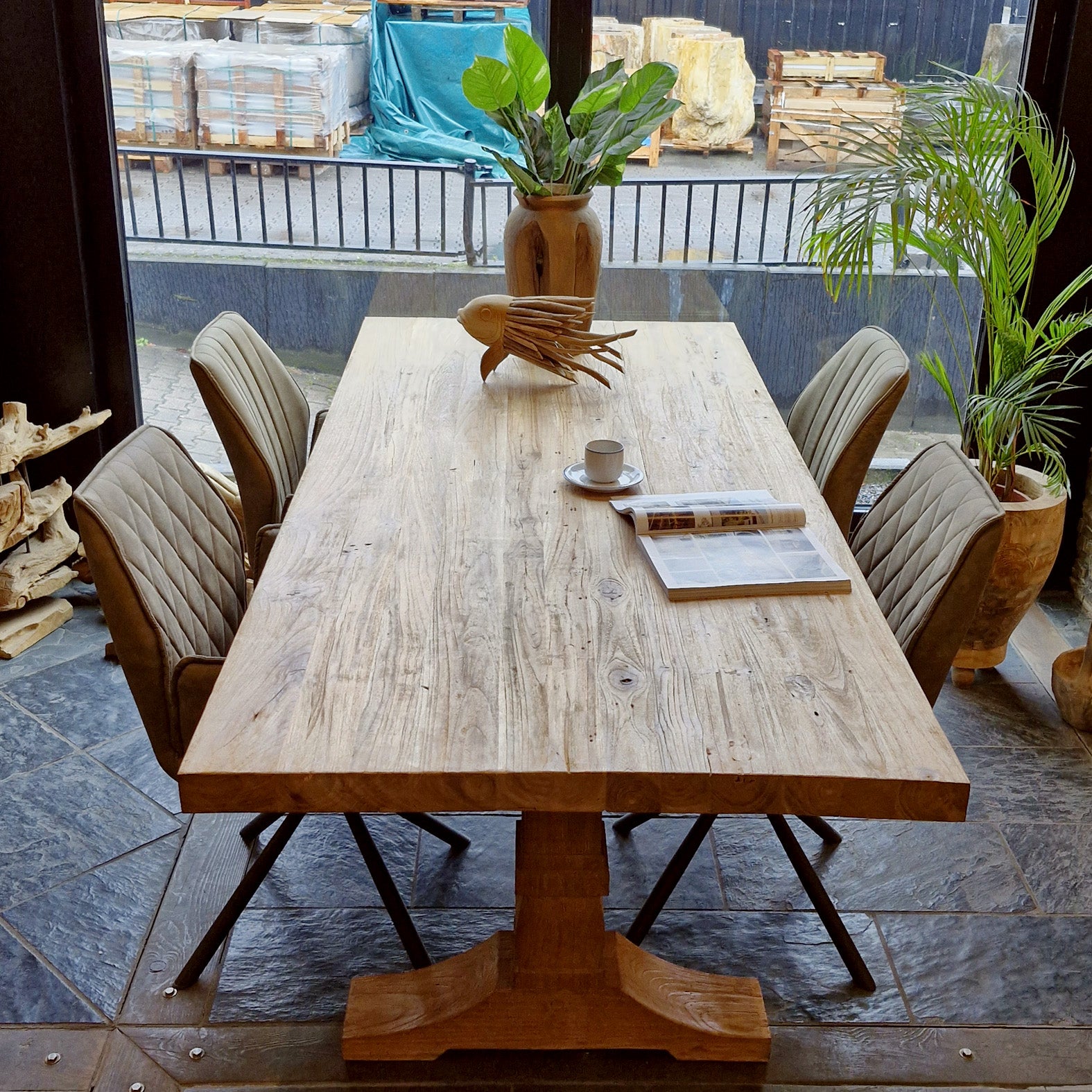 Prachtige tafel | Gerecycled Teakhout | Pascal