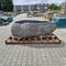 Vrijstaande badkuip | Riviersteen | 220 x 150 x 67 cm