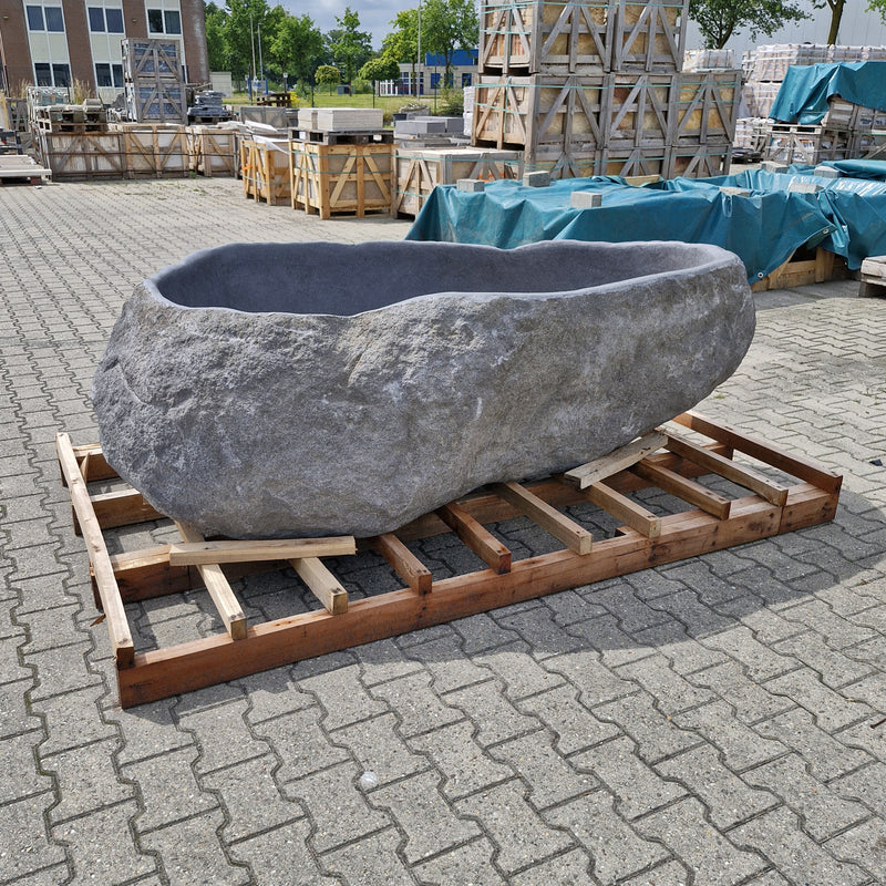 Vrijstaande badkuip | Riviersteen | 220 x 150 x 67 cm