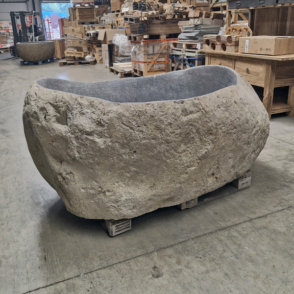 Vrijstaand ligbad | Riviersteen | 200 x 135 x 78 cm