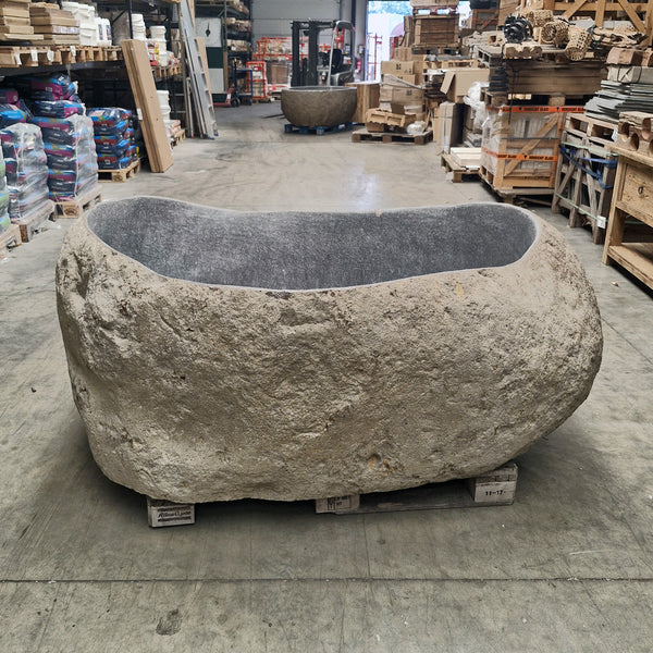 Vrijstaand ligbad | Riviersteen | 200 x 135 x 78 cm