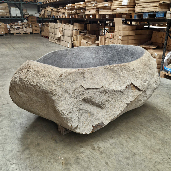 Vrijstaand ligbad | Riviersteen | 200 x 135 x 78 cm