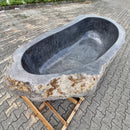 Badewanne freistehend | Flussstein | 273 x 130 x 76 cm