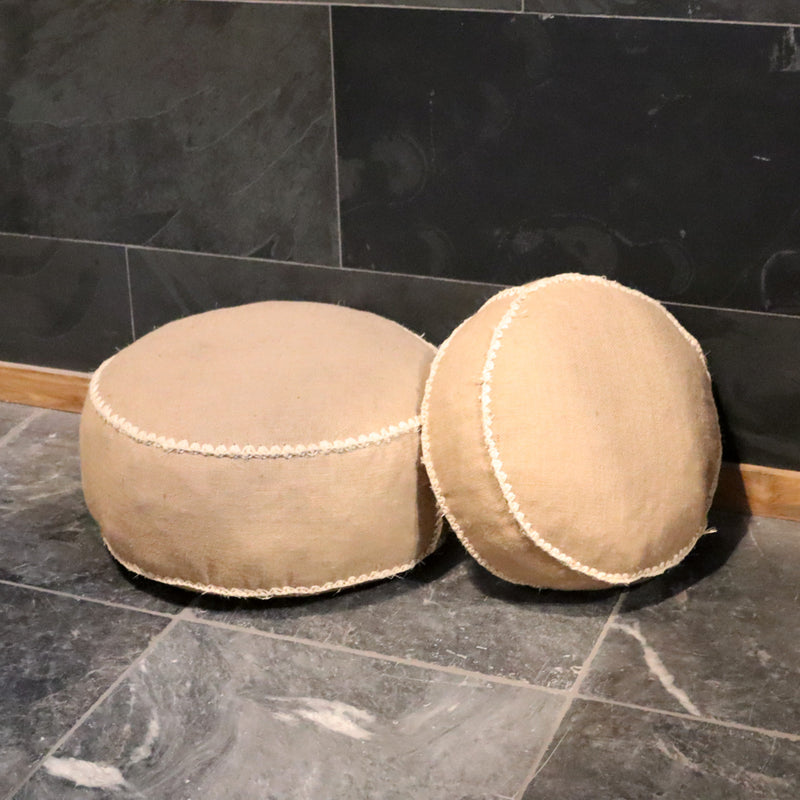 Pouf Sitzkissen aus Sisal/Jute in verschiedenen Größen