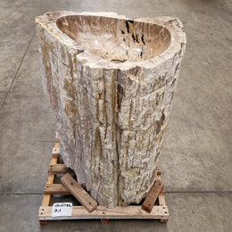Standwaschbecken Versteinertes Holz | 69 x 60 x 90 cm | Q1 - Badgestaltung