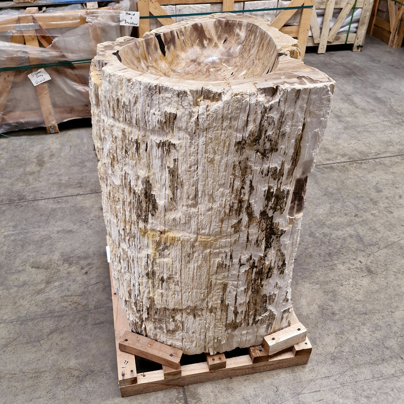 Standwaschbecken Versteinertes Holz | 69 x 60 x 90 cm | Q1 - Badgestaltung