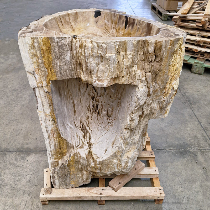 Standwaschbecken Versteinertes Holz | 69 x 60 x 90 cm | Q1 - Badgestaltung