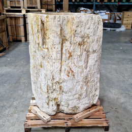 Standwaschbecken Versteinertes Holz | 60 x 66 x 90 cm mit Unteranschluss | Q13 - Badgestaltung