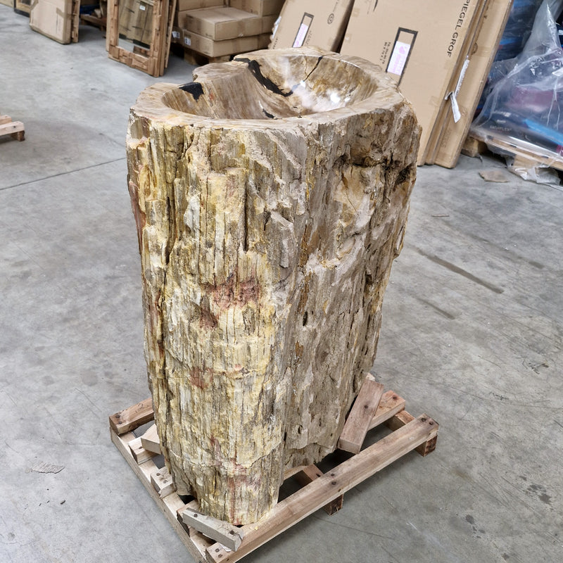 Standwaschbecken Versteinertes Holz | 69 x 46 x 90 cm | Q14 - Badgestaltung