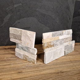 Naturstein Verblender | Quarzit mit Block - Afrika Naturstein & Teak Shop