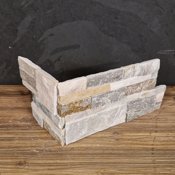 Naturstein Verblender | Quarzit mit Block
