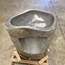 Standwaschbecken Flussstein | 67 x 42 x 90 cm | R10