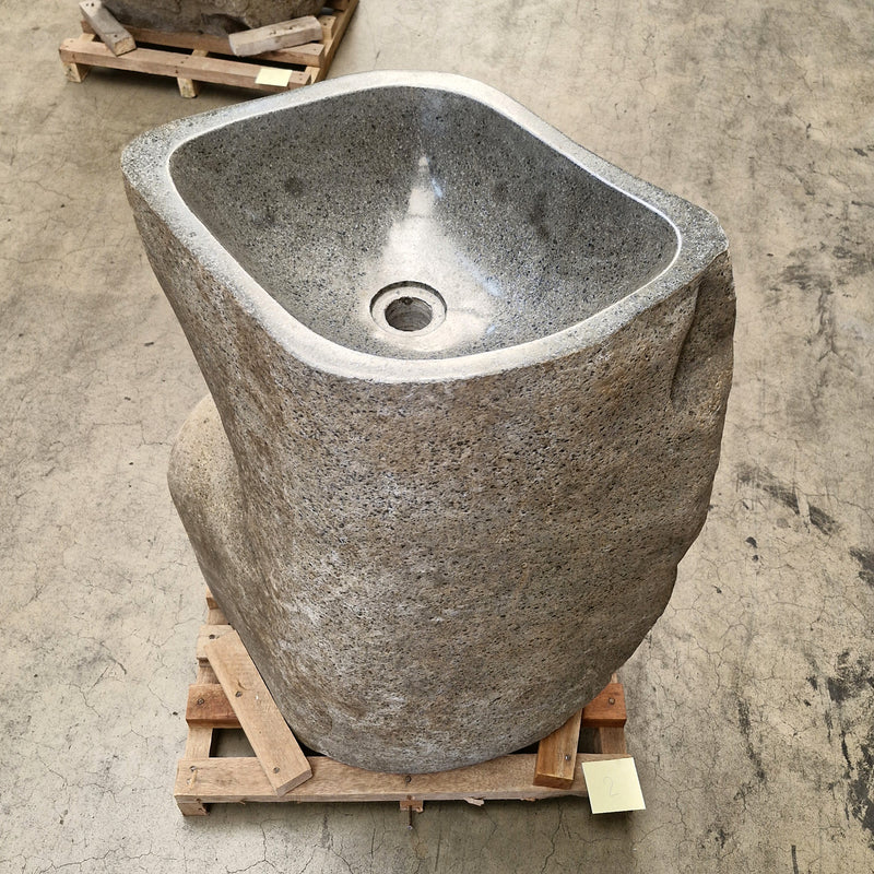 Standwaschbecken Flussstein | 70 x 40 x 90 cm | R2