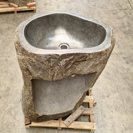 Standwaschbecken Flussstein | 73 x 50 x 90 cm | R3