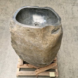 Standwaschbecken Flussstein | 58 x 47 x 90 cm | R6