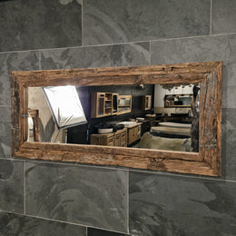 Wandspiegel | Railwood | Mit Farbe im Holz