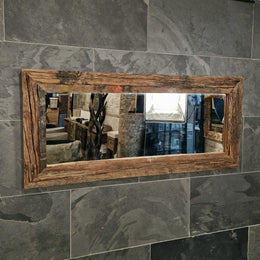 Wandspiegel | Railwood | Mit Farbe im Holz