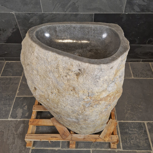 Staande wastafel | Riviersteen | 86 x 53 x 90 cm | D3