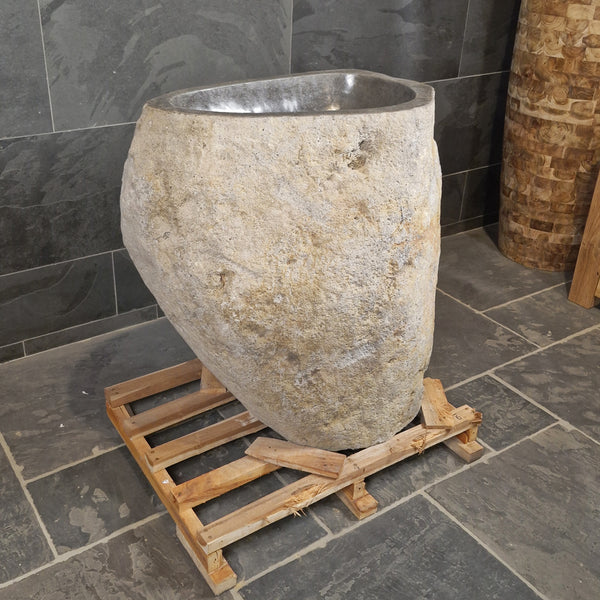 Staande wastafel | Riviersteen | 86 x 53 x 90 cm | D3