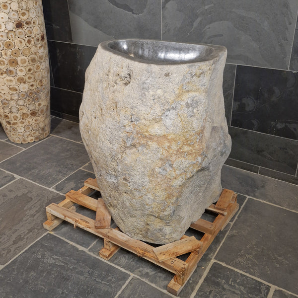 Staande wastafel | Riviersteen | 86 x 53 x 90 cm | D3