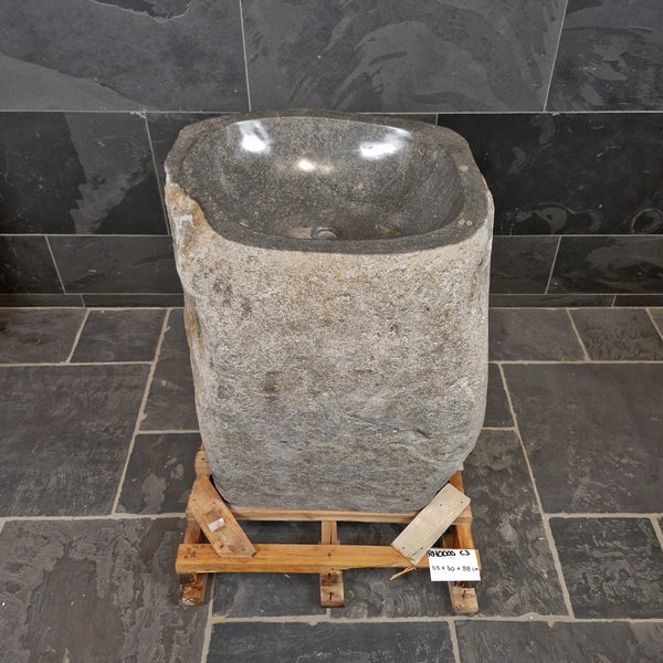 Standwaschbecken Flussstein | 65 x 50 x 88 cm | C3