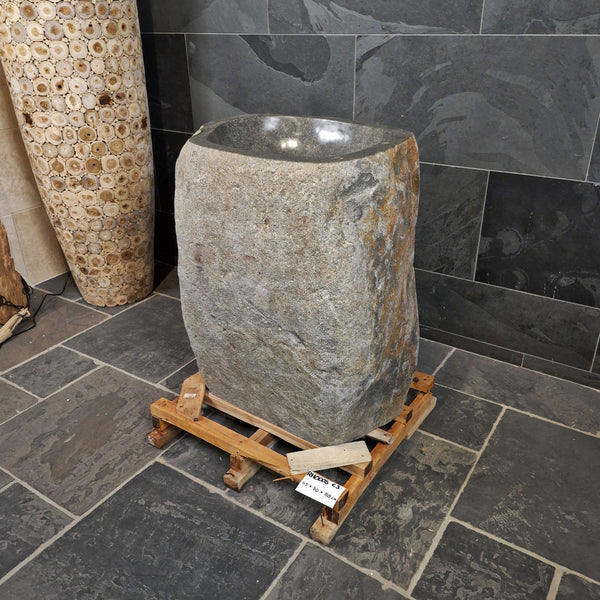 Standwaschbecken Flussstein | 65 x 50 x 88 cm | C3