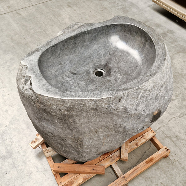 Staande wastafel riviersteen | 87 x 69 x 92 cm | F3