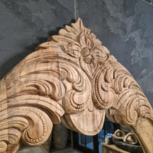 Wandspiegel Badspiegel aus recyceltem Teakholz in verschiedenen Größen, stilvolle Badgestaltung, Baumstumpf Marke