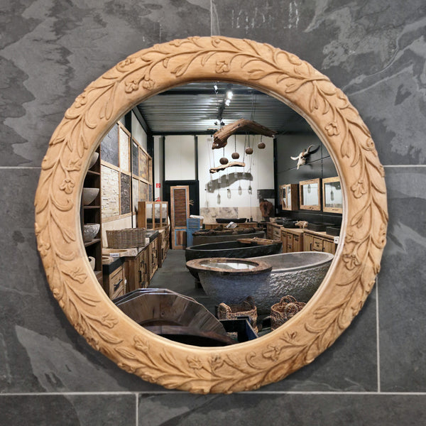 Wandspiegel Badspiegel | S 1-7 | Recyceltes Teakholz | Verschiedene Größen