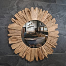 Wandspiegel badspiegel | S 1-6 | Gerecycled teakhout | Verschillende maten