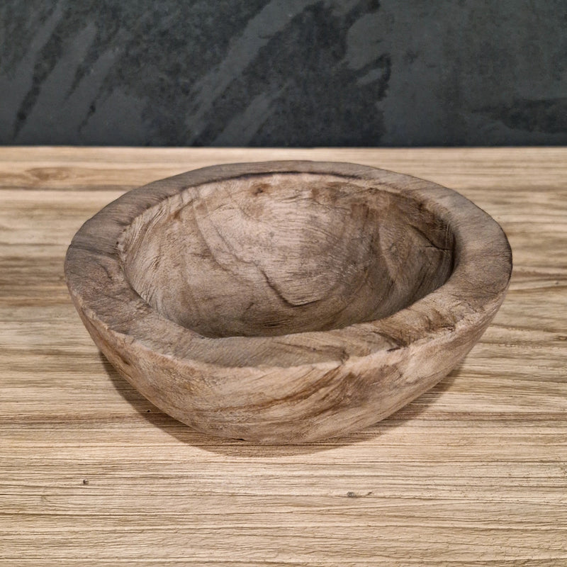 Deko | Teak Holz | In verschiedene Größen - Nr. 2 - R 20 x 7 cm - Badgestaltung
