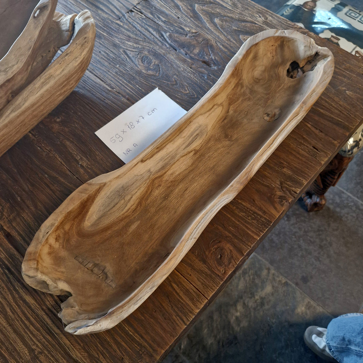 Deko | Teak Altholz | länglich
