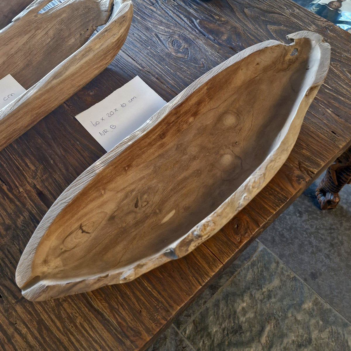 Deko | Teak Altholz | länglich