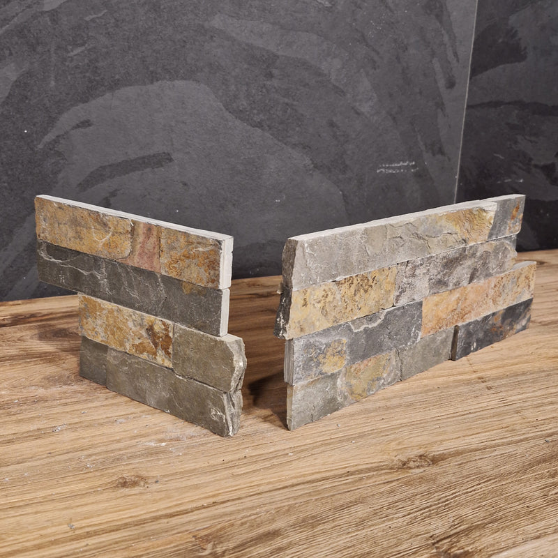 Naturstein Verblender | SCHIEFER MULTICOLOR