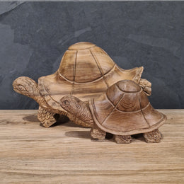 Deko Schildkröte| Recyceltem Teakholz |